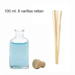 Mikado Frutos Rojos Frasco, tapón y varillas de rattan