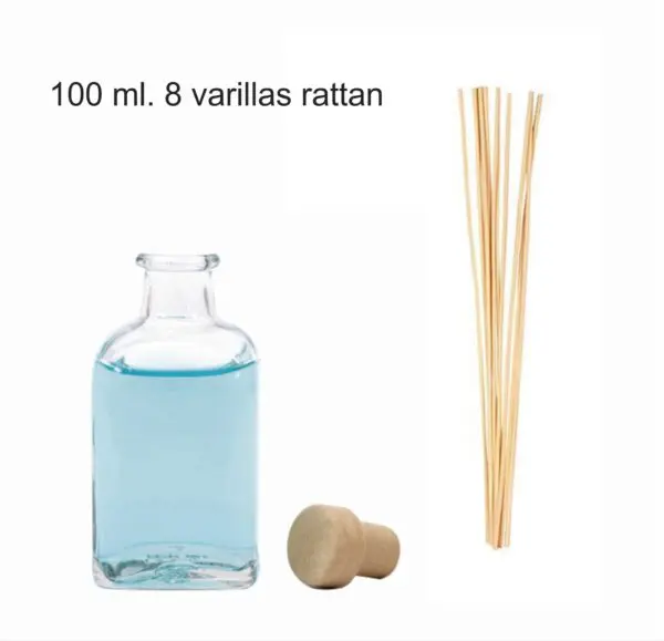 Mikado Frutos Rojos Frasco, tapón y varillas de rattan Mikado Frutos Rojos Frasco, tapón y varillas de rattan