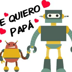 Taza Papá e Hijo robot