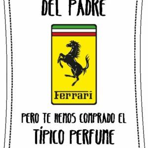 Etiqueta Perfume Ferrari
