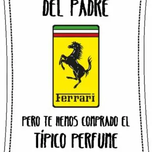 Etiqueta Perfume Ferrari