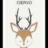 Cuadrito de Ciervo 25x19cm