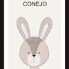 Cuadrito de Conejo 25x19cm