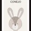 Cuadrito de Conejo 25x19cm