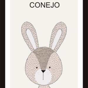 Cuadrito de Conejo 25x19cm
