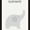 Cuadrito de Elefante 25x19 cm