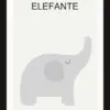 Cuadrito de Elefante 25x19 cm