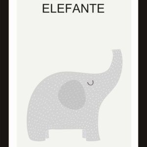 Cuadrito de Elefante 25x19 cm
