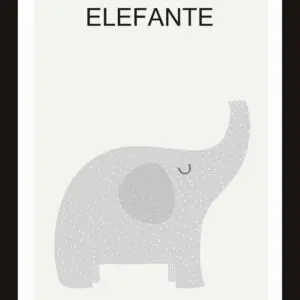 Cuadrito de Elefante 25x19 cm