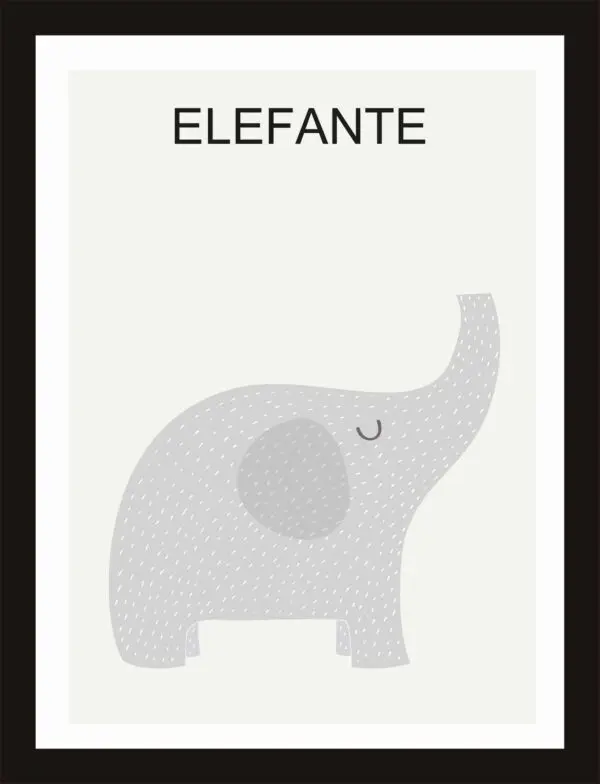 Cuadrito de Elefante 25x19 cm