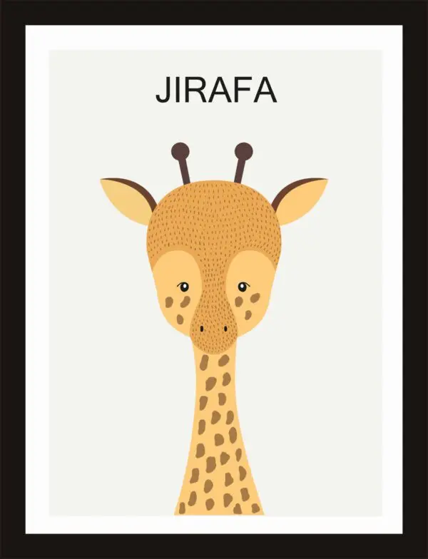 Cuadrito de Jirafa 25x19 cm