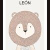 Cuadrito de León 25x19 cm