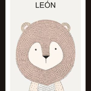 Cuadrito de León 25x19 cm