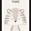 Cuadrito de Tigre 25x19 cm