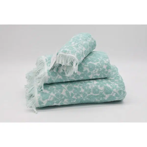 JUEGO TOALLAS JACQUARD LILLE VERDE VIDAL HOME